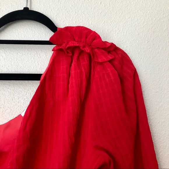 Lovers and Friends Kelsea Red One Shoulder Mini Dress - Picture 3 of 6